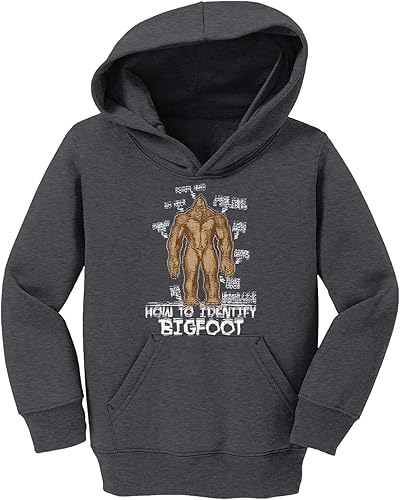 Miniatura 2 de Haase Unlimited Cómo identificar Bigfoot - Sudadera con capucha de forro polar Sasquatch Myth para niños pequeños y jóvenes