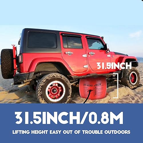 Miniatura 2 de Gato de aire de escape de 4 toneladas – Bolsa de elevación portátil inflable para SUV, camión y vehículo todoterreno, kit de cambio de neumáticos de