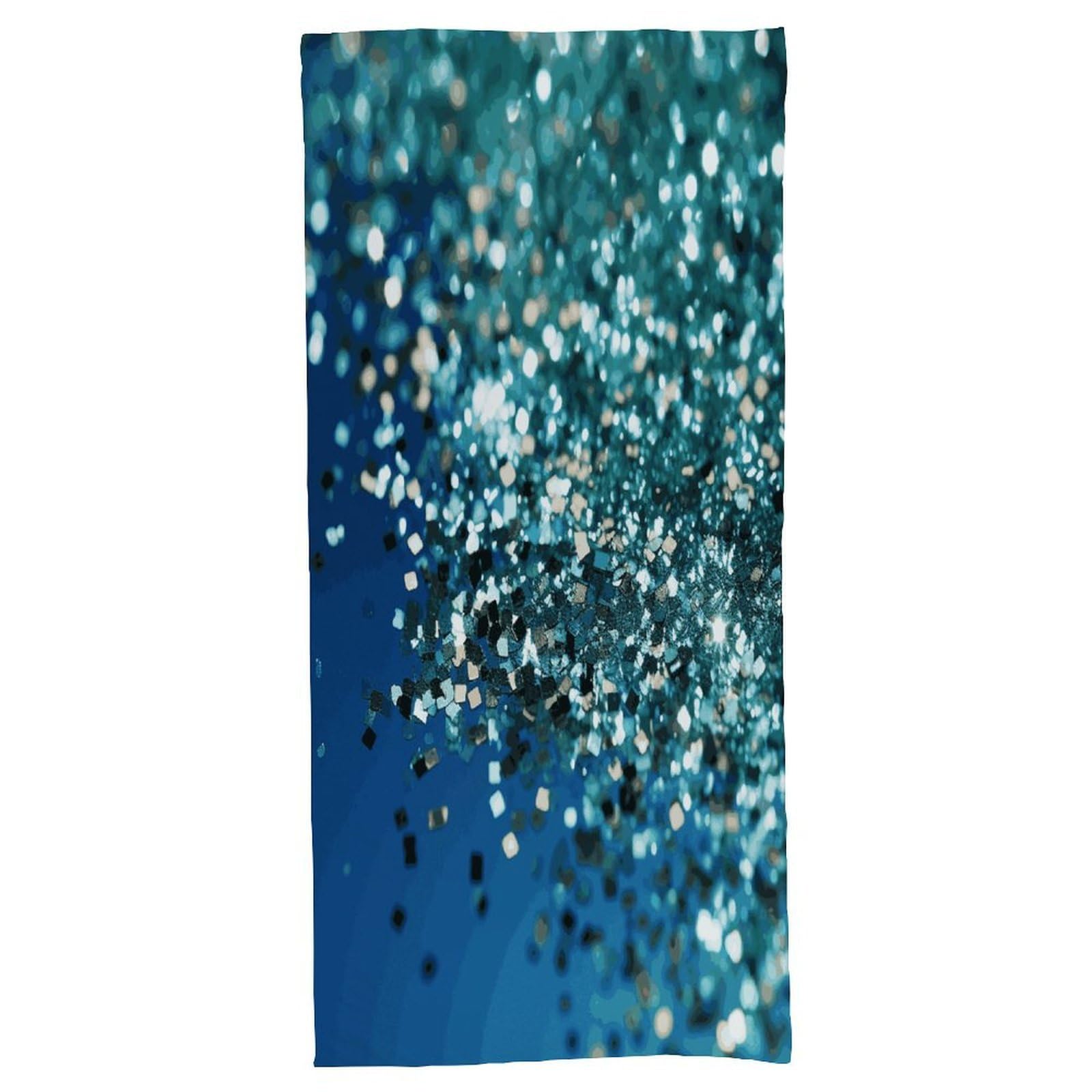 Fekiloot Men's Style Glittered Blue Background Bath Towel Highly Absorbent,Beach Towels For Wo,Pool Towel Bathroom Essential For Beach,Gym,Travel, Camp