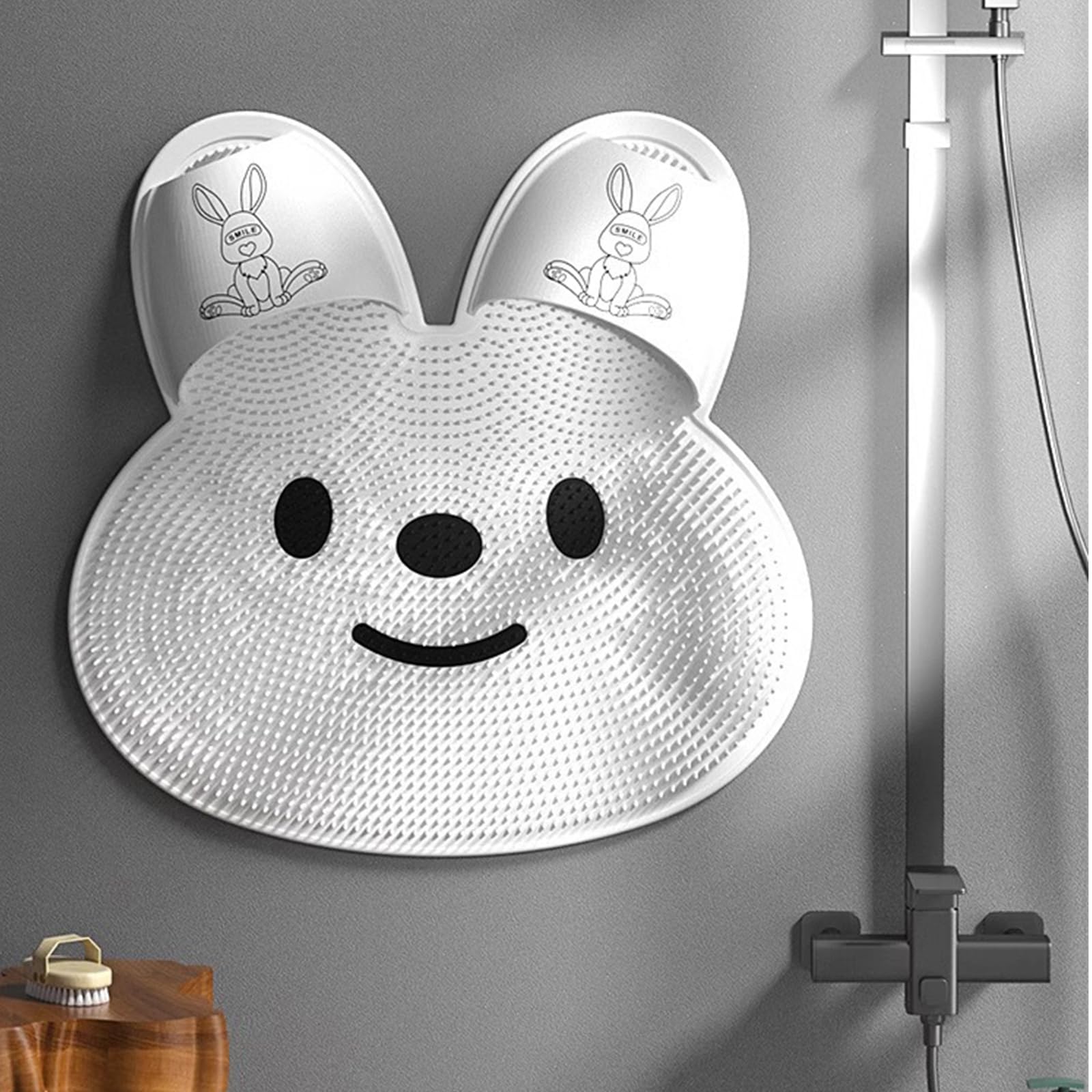 Cepillo de pies para ducha, masajeador de ducha, almohadilla de masaje de baño de silicona, almohadilla de masaje para pedicura, masaje, limpieza de suelas