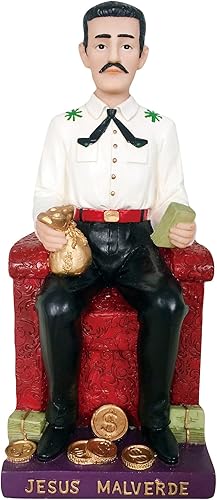Jesús Malverde Estatua Jesús Malverde Estatua Jesús Sentado (10 pulgadas)