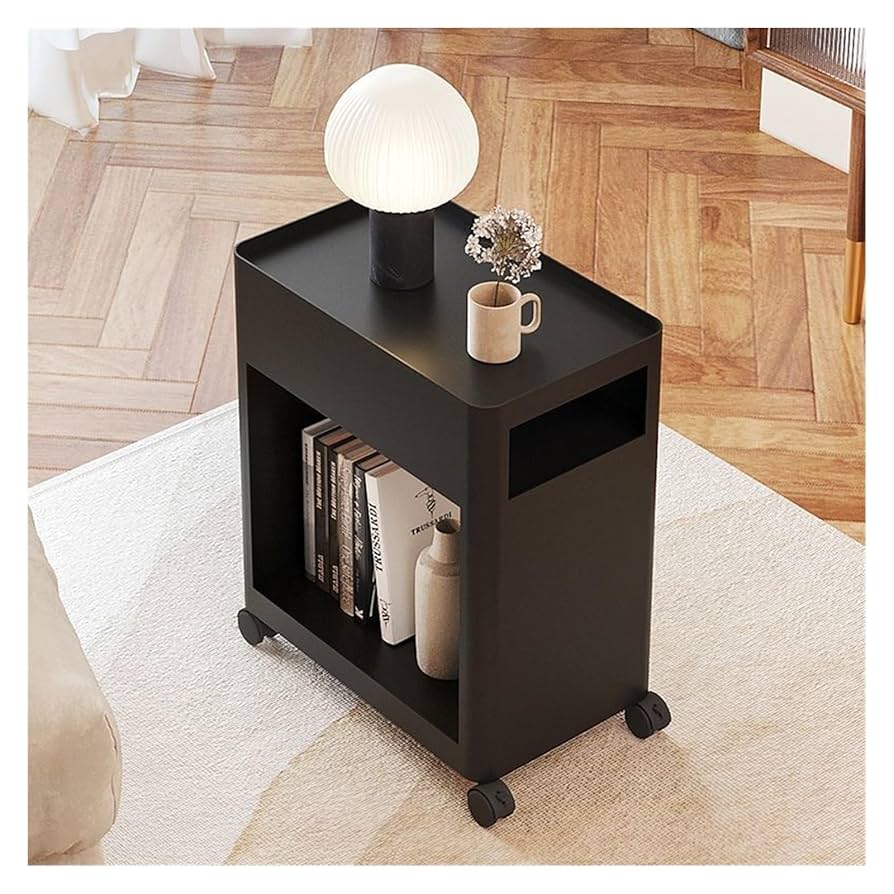 Amazon｜ソファサイドテーブル 車輪付きの小さなコーヒー