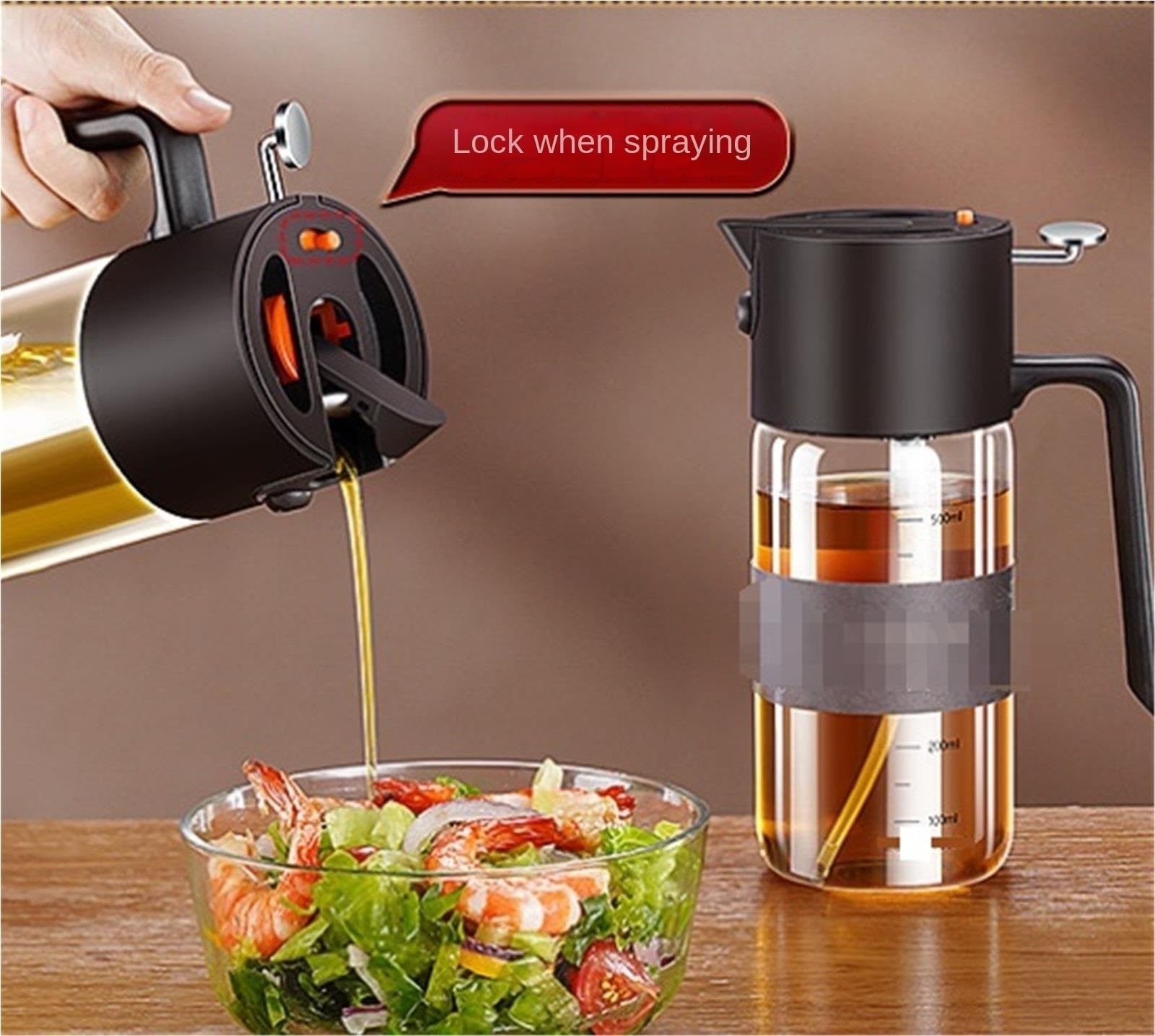 Dosatore Olio 2 Confezioni Di Spruzzatore E Distributore Olio In 1 Adatti For Friggere L'insalata In Friggitrice Ad Aria Cucina