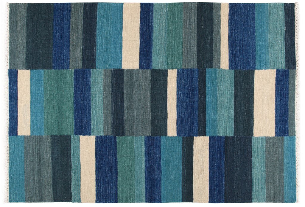 Galleria Farah1970 - 230x160 CM Kilim Sumak Autentico, Originale e Fatto a Mano Ideale per la Sala, Salotto, Ufficio, Seconda Casa e la Cucina