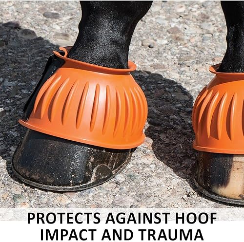 Miniatura 10 de Botas de goma acanaladas de doble bloqueo para caballos  Opciones de tamaño  Opciones de color  Protección definitiva para caballos  Escudo de