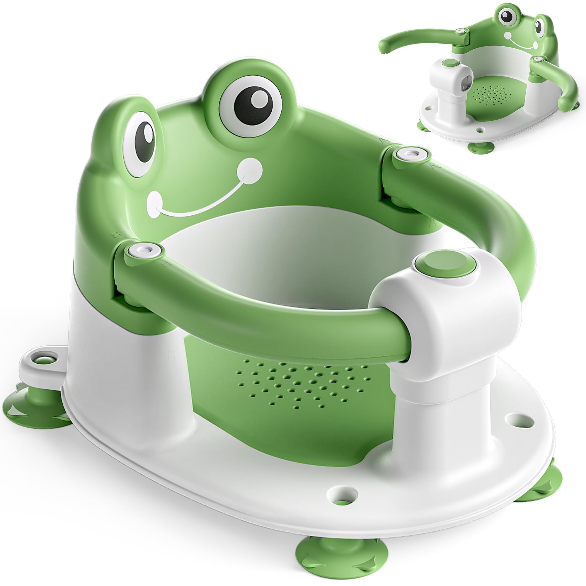 Baby Bath Seat for Babies 6 Months Up - Toddler Bath Seats for Baby Sitting Up with 4