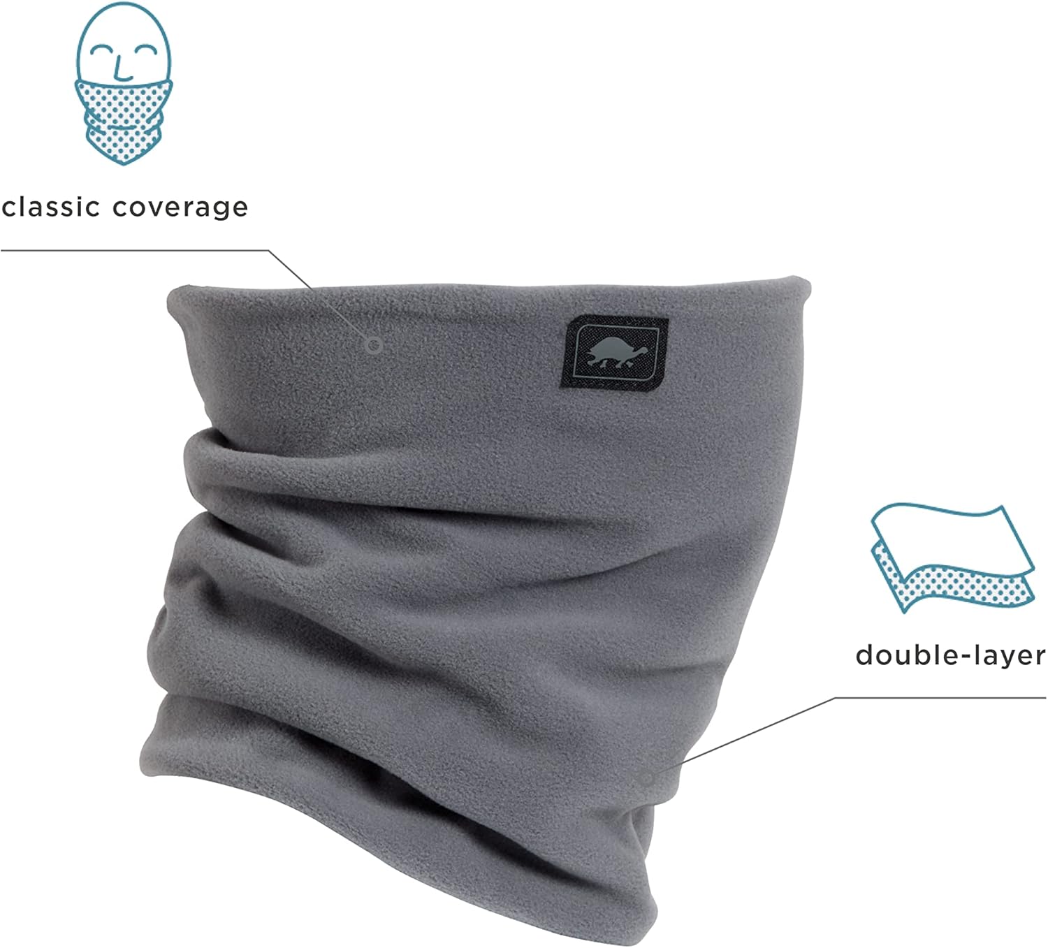 Turtle Fur - Double-Layer Midweight Micro Fur Fleece Neck Warmer - Image 2