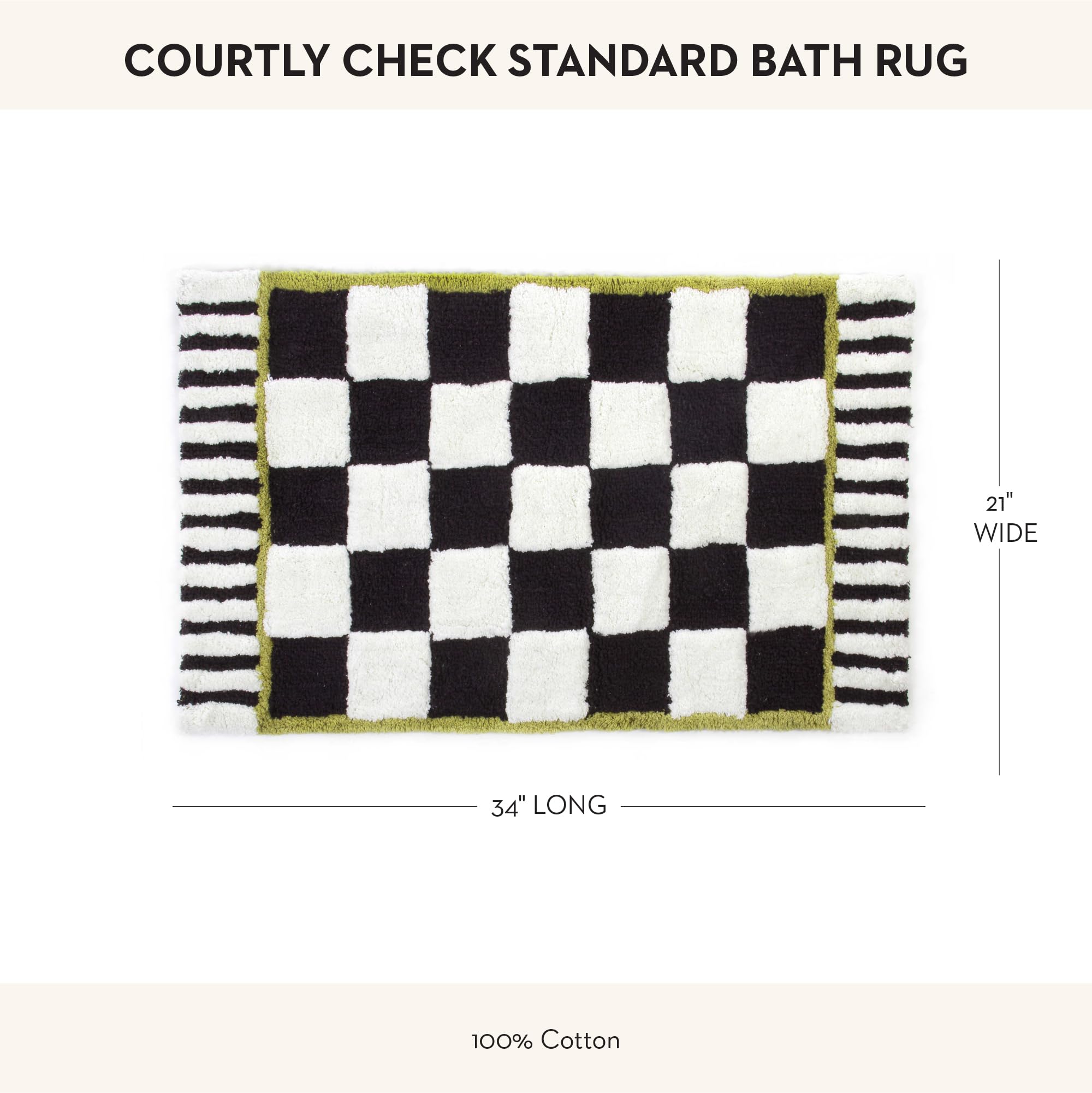 Amazon.com: MACKENZIE-CHILDS Bath Rug, Bath Mat for Bathroom Use