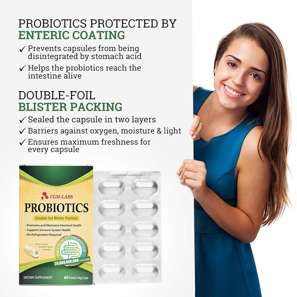 Amazon.com: Probiotics, 20 Billion Live Cells, Premium