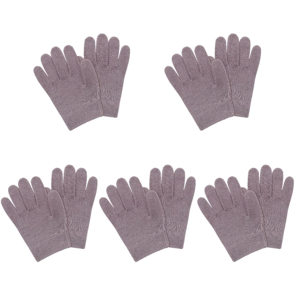 Gatuida 5 Pares Guantes de Spa Hidratantes de Gel, Algodón Elástico,