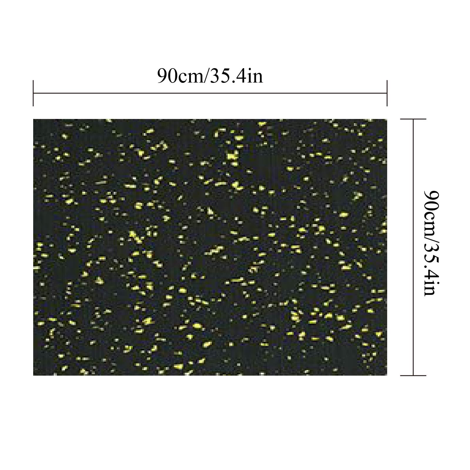 Premium Schwingungsdämpfer als Waschmaschinenunterlage und Vibrationsdämpfer Antirutschpads weniger Lärm und Bewegung Antivibrationsmatte für Laufbändern Nähmaschinen 90x90x0.5cm Schwarz und Gelb