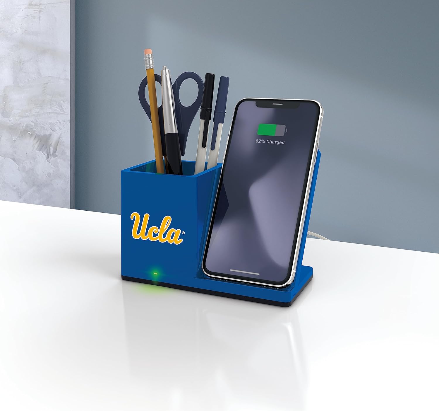 SOAR NCAA Unisex Wireless Charging Stand with Desktop Organizer