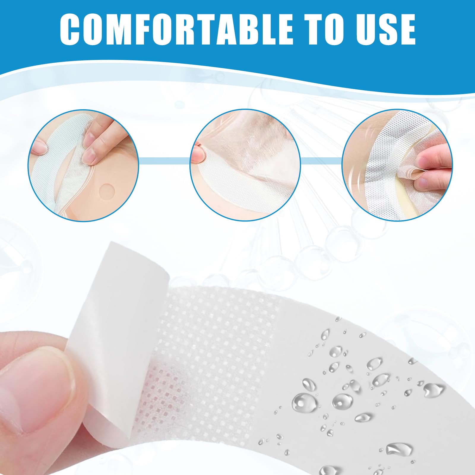60 Unidades Barrera De Ostomía Fugas Elásticas, Sellado Curvo Tiras Elásticas De Barrera Sensible Impermeable, Para Bolsas De Estoma Y Accesorios De Colostomía