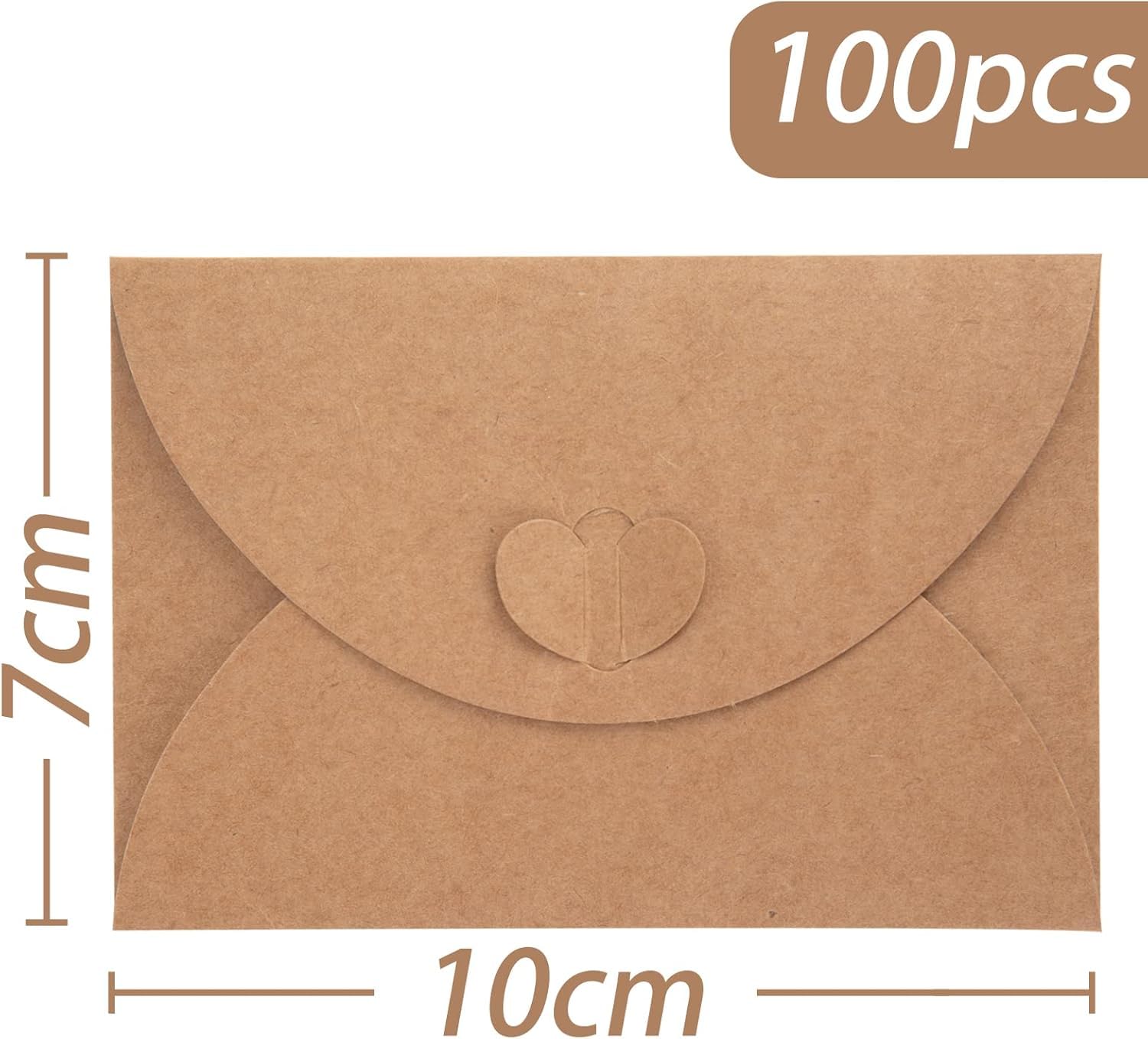 Mini Envelopes PATIKIL Gift Card Envelopes, 12 Pack Heart Shaped Clasp ...