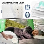 Travel & Camping Comfortable Memory Foam Pillow – Easy to Carry Portable Bag – Temperature Regulating Pillow Case - Perfect for Travelling (White)