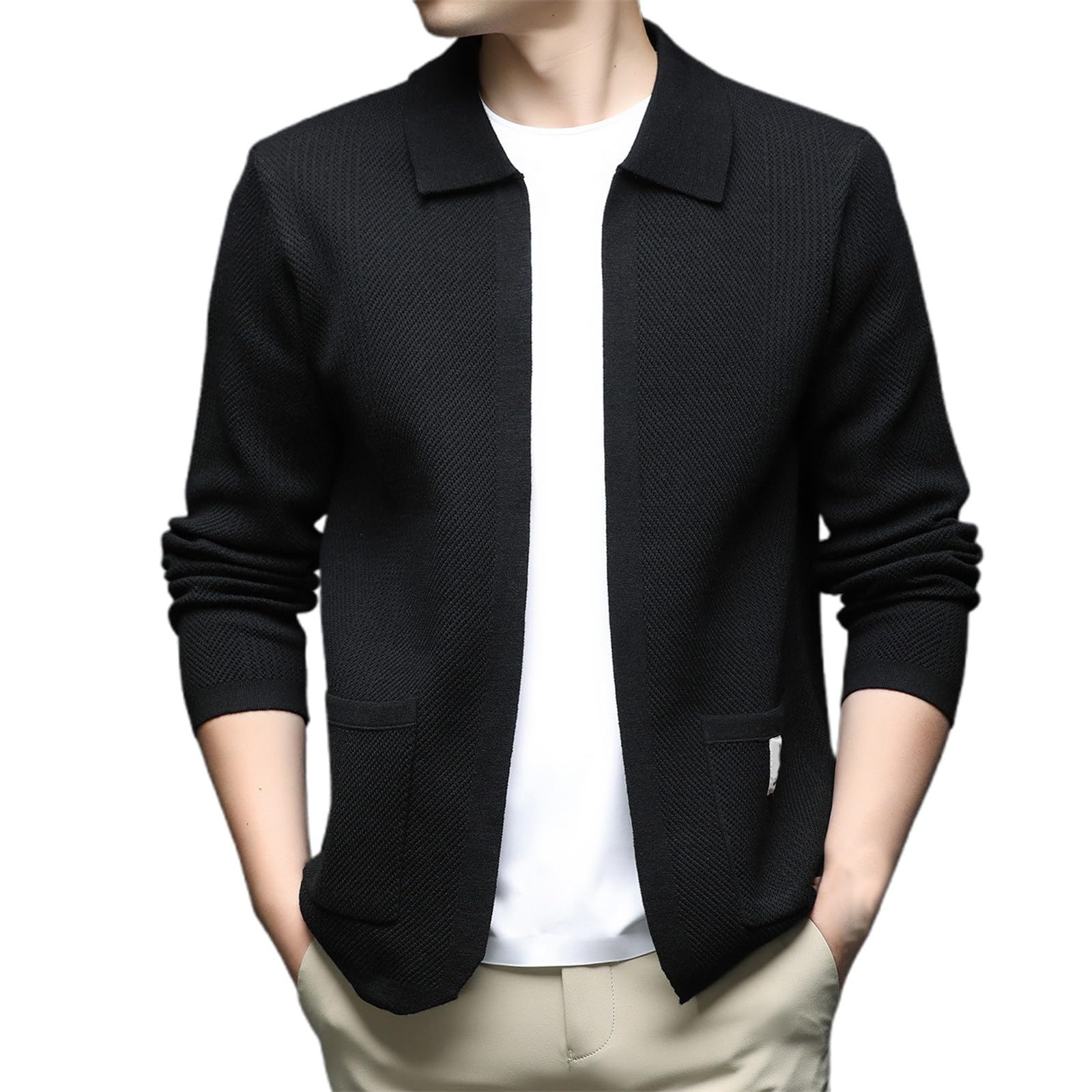 Jersey solapa chaqueta calida premium para otono e invierno estilo comodo 4