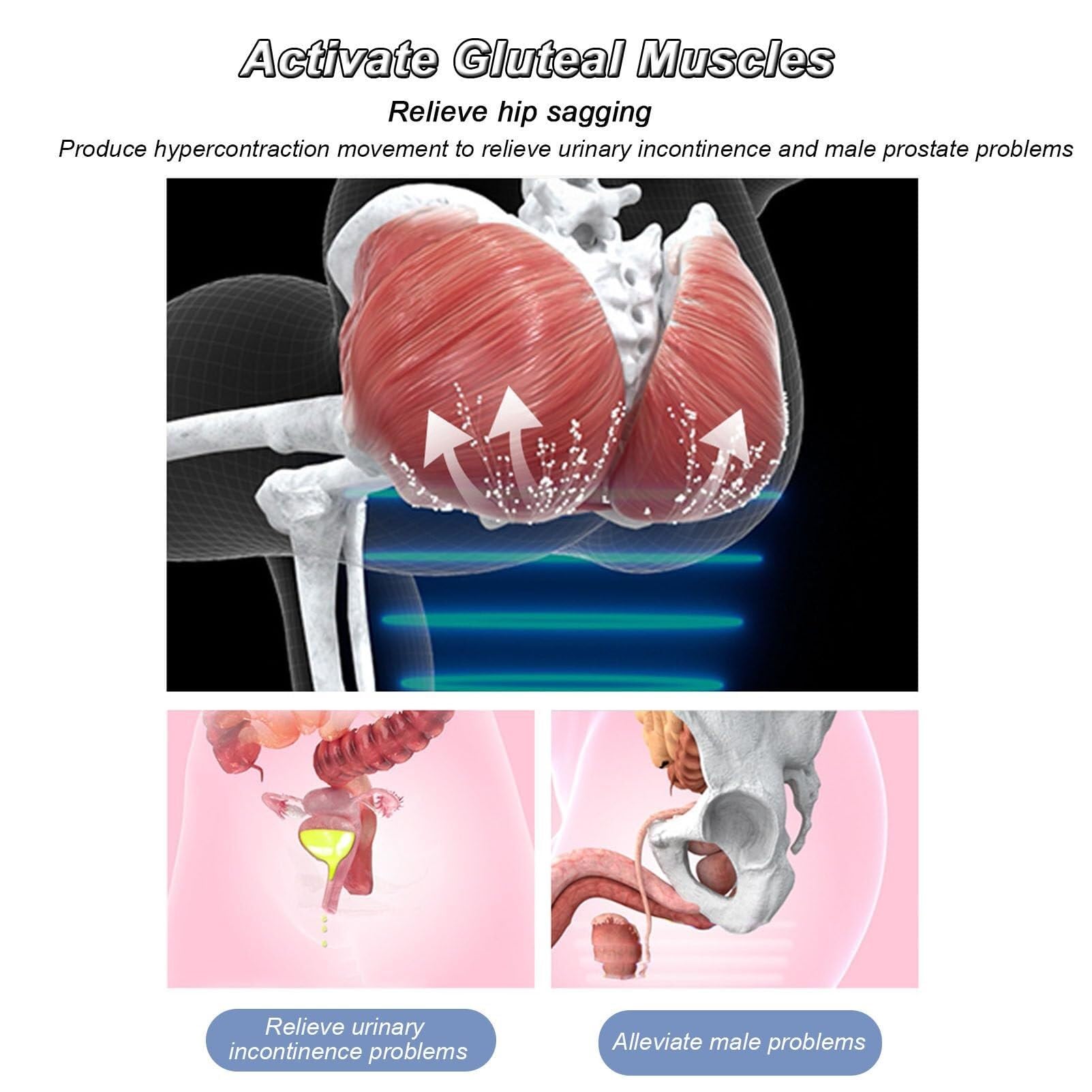 YOGAYE Rinforzante del Pavimento Pelvico for Donne, Allenatore Muscolare del Pavimento Pelvico, Impulso di Recupero Postpartum Magnetico del Pavimento Pelvico, Problemi alla Prostata Maschile