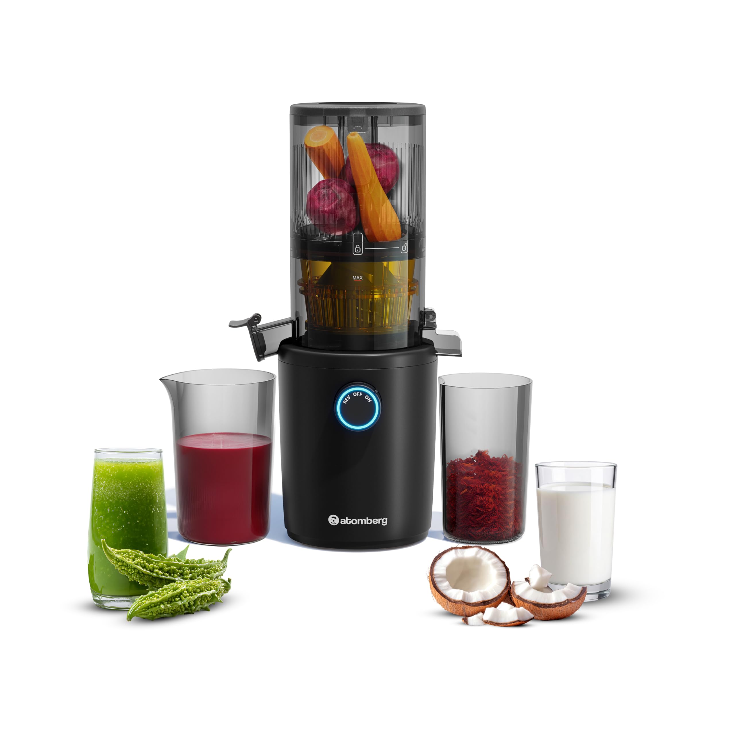 Atomberg Althea Cold Press Juicer | High Nutrition | Easy Assembly & Cleaning | Intelligent Auto Reverse | Advanced Safety Features | Ideal for Fruit, Veggie Juices & Nut Milks-image-4
