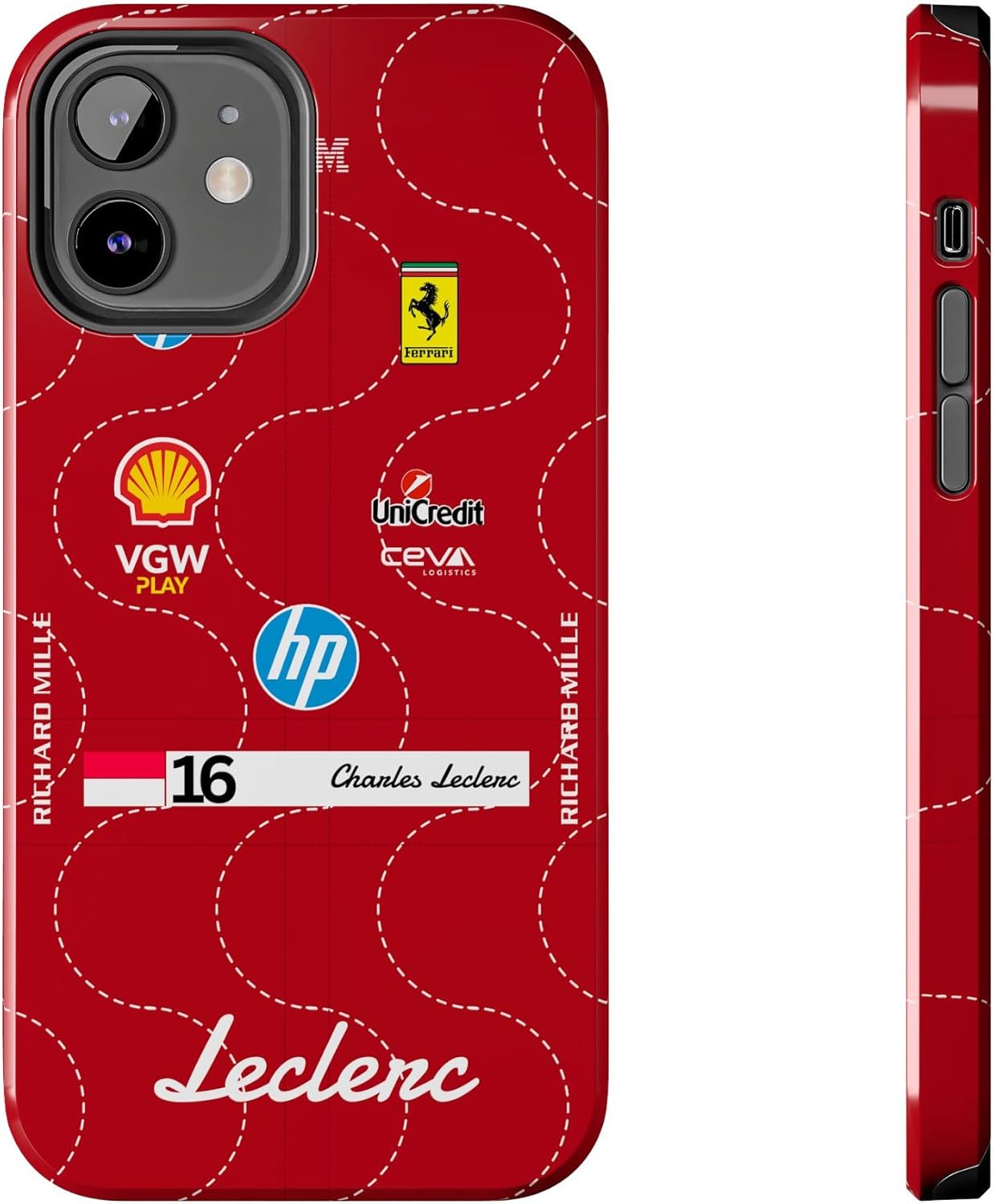LEC Monza Italian GP Race Suit 2025 Inspired Tough Phone Case for iPhone 16 15 14 13 12 11 and S Series