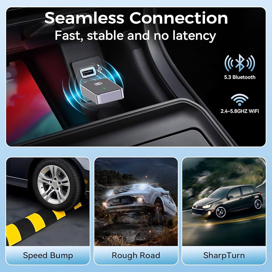 Apple - hisatopower Amazon.com: Wireless CarPlay Adapter for iPhone, for Apple