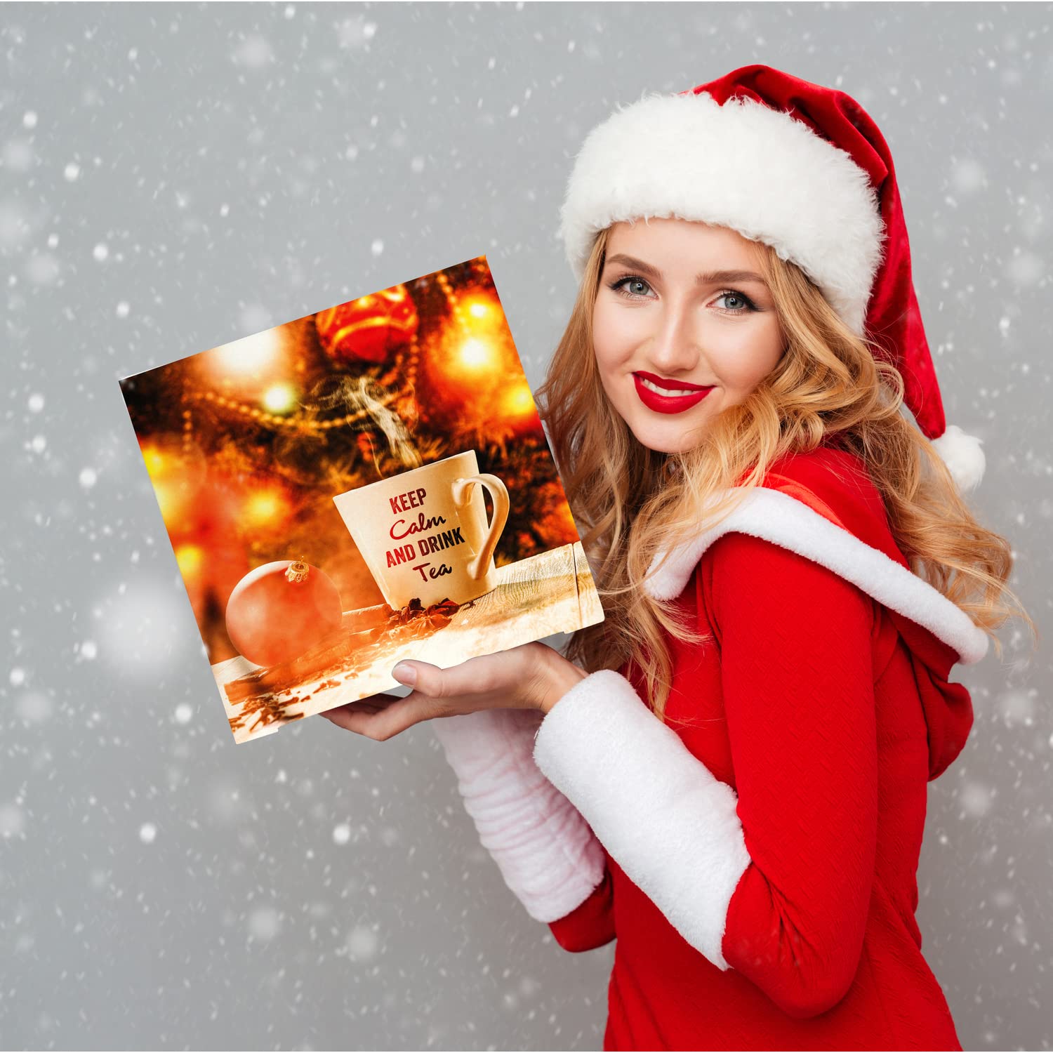 Corasol Sprüche & Tee Adventskalender 2025 mit 24 Premium Tees & Spruchkärtchen (89 g)