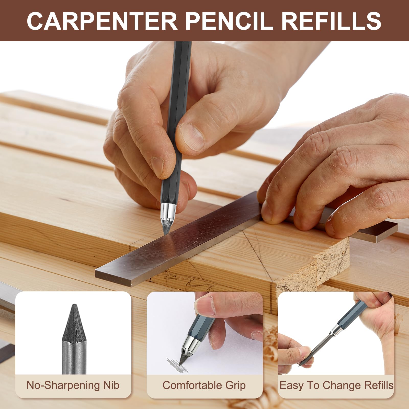PATIKIL 5.6mm Mechanical Carpenter Pen - Image 3
