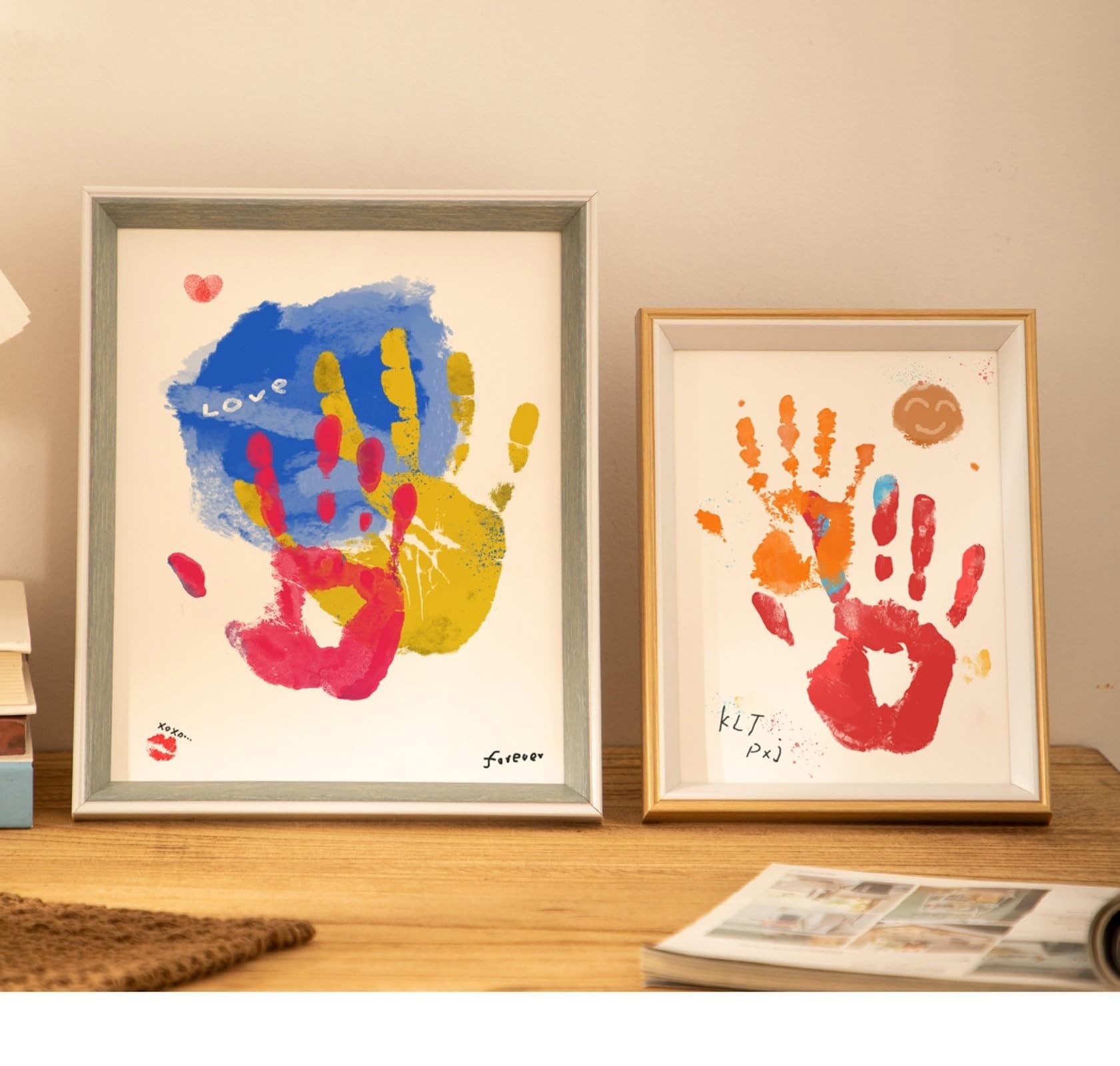 Photo Frames - Cornice rettangolare in legno bianco, 15,24 x 20,32 cm, per foto, immagini, poster orizzontale e verticale