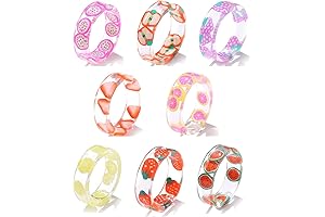 SWERTY Resin Rings - Vibrant and Playful Accessories for Every Occasion
