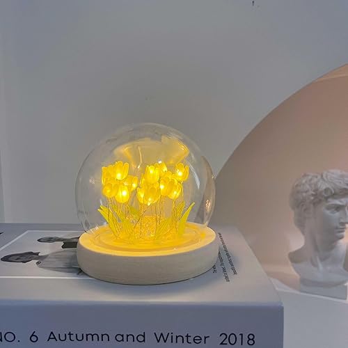 Miniatura 5 de Lámpara de tulipán hecha a mano Luz de flor Tulipán Luz de noche Lámpara decorativa Linda luz de noche acogedora Iluminación Atmósfera Lámpara