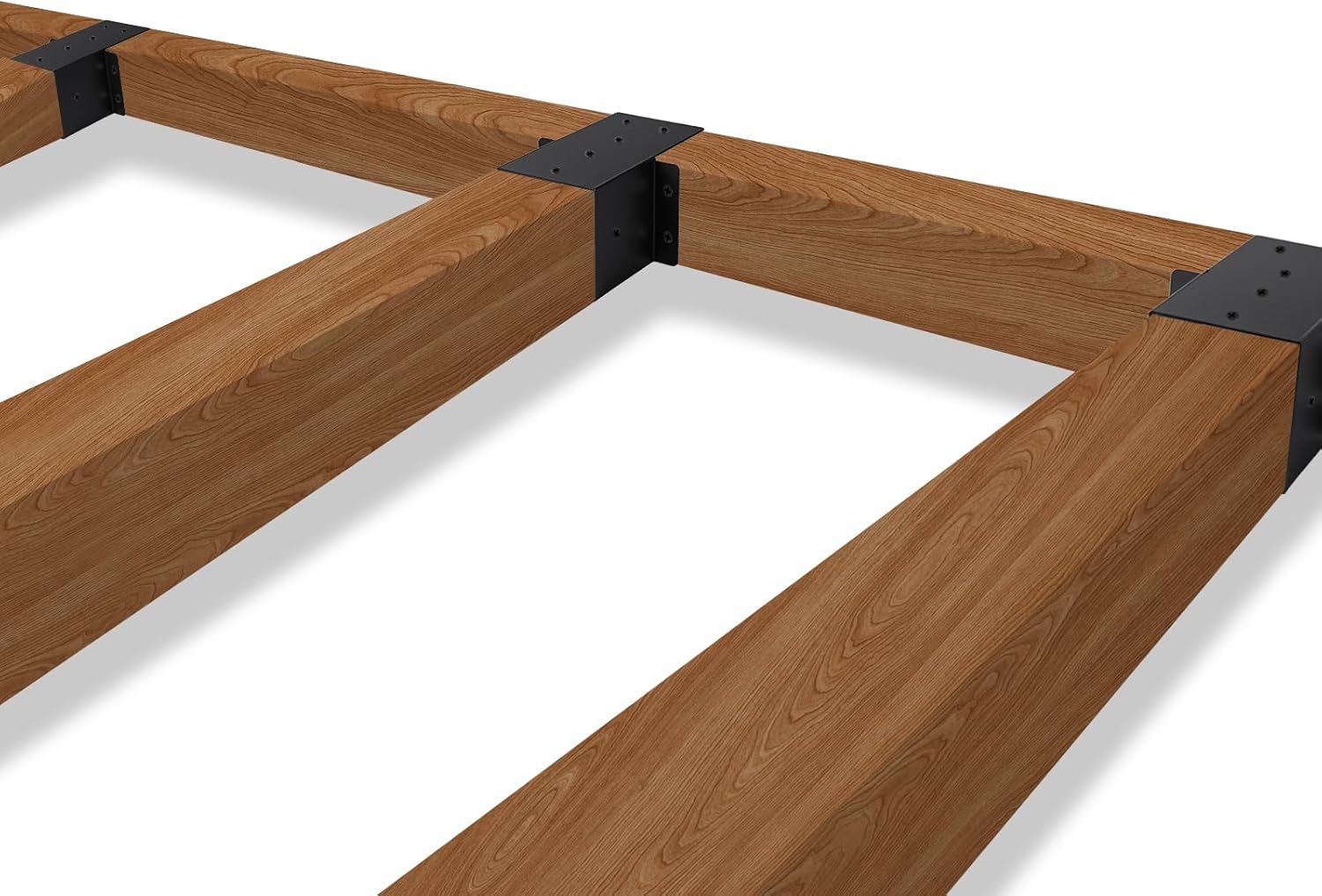 4 Pcs 4”x 4”Pergola Brackets4 pcs, Post Top Rafter Brackets (Actual Size 3.6'' x 3.6'') Wall Mount Support Brackets Kit Connectors for Gazebo, Sunroom and Carport (4)