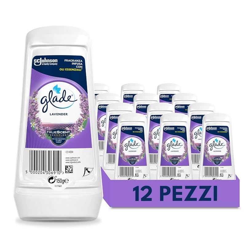 Glade gel assorbiodori lavanda — 12 gel per un anno di fresco