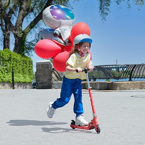 Miniatura 24 de Jetson Jupiter Kids 2-Wheel Light-Up Kick Scooter, LED Lights on Handlebar, Stem, Wheels & Deck, Adjustable Handlebar, Rear Brake, Easy-Folding