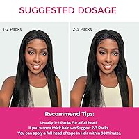 Vista 156 de Lashey Extensiones de Cabello Humano con Cinta Adhesiva Negro Natural 100% Remy Cabello Humano Liso Extensiones de Cabello con Cinta Largas de 24