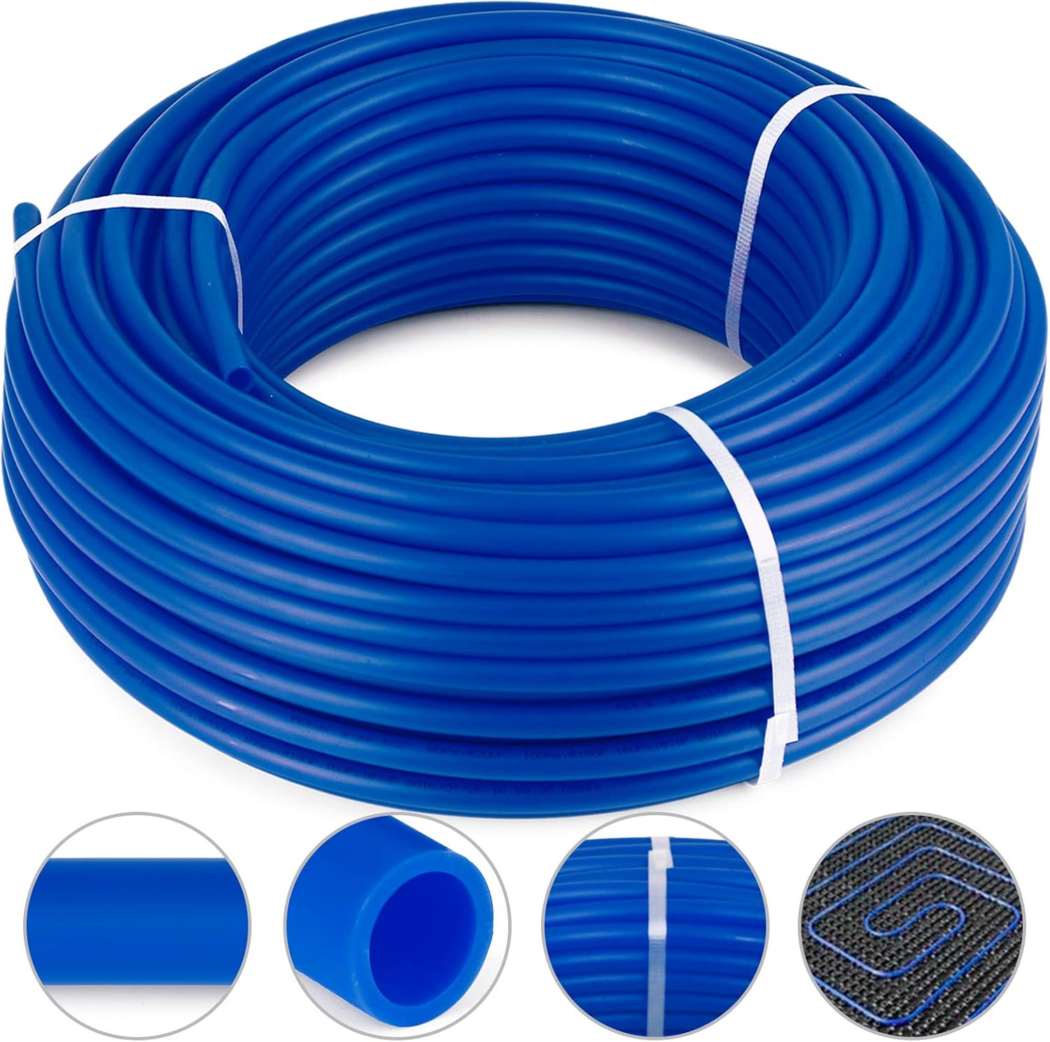VEVOR Oxygen NonBarrier PEX Tubing 500 Ft Blue 3/4 Inch