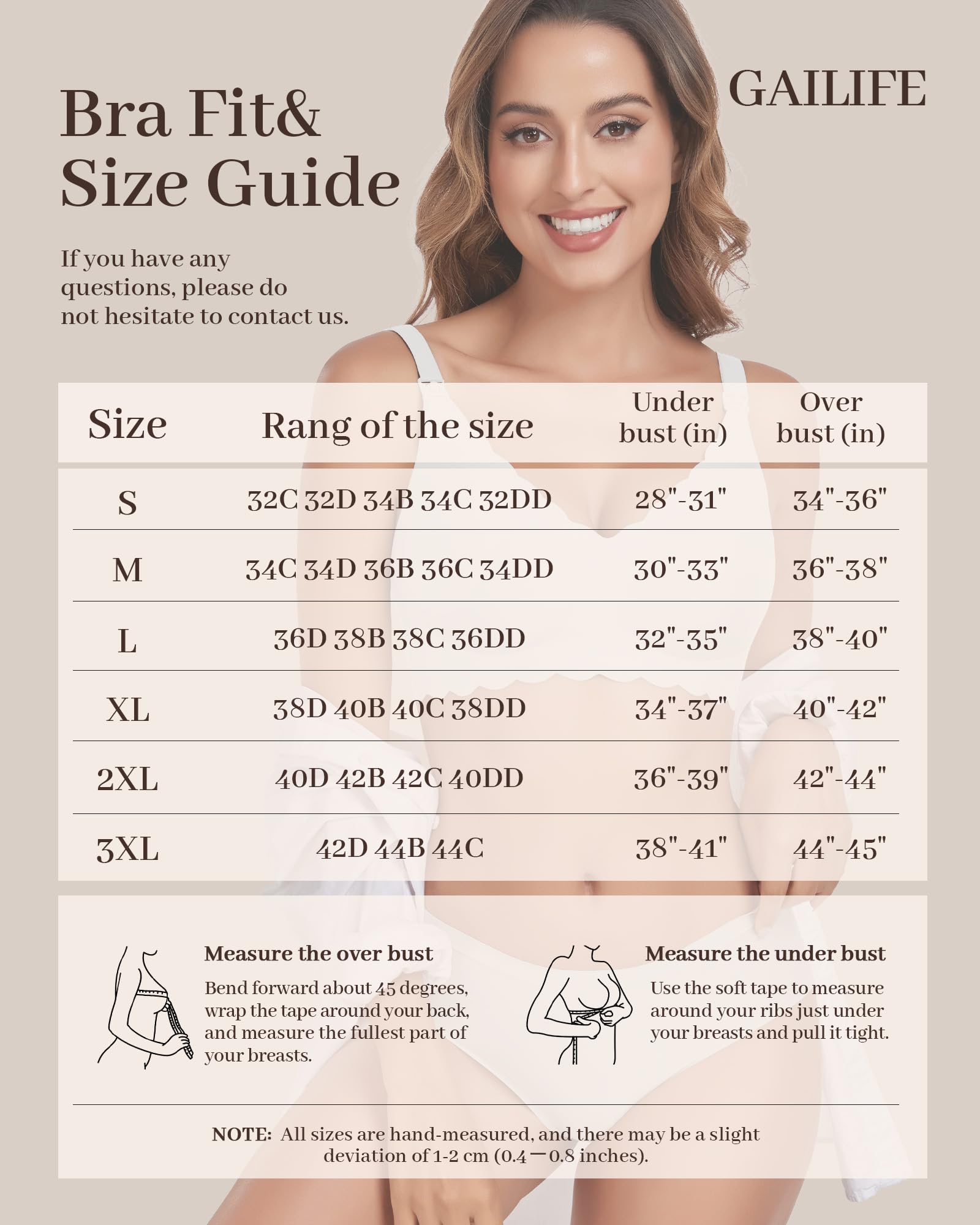 Gailife Lot de 3 soutiens-gorge d'allaitement sans couture sans fil soutiens-gorge de grossesse grossesse soutien-gorge d'allaitement doux