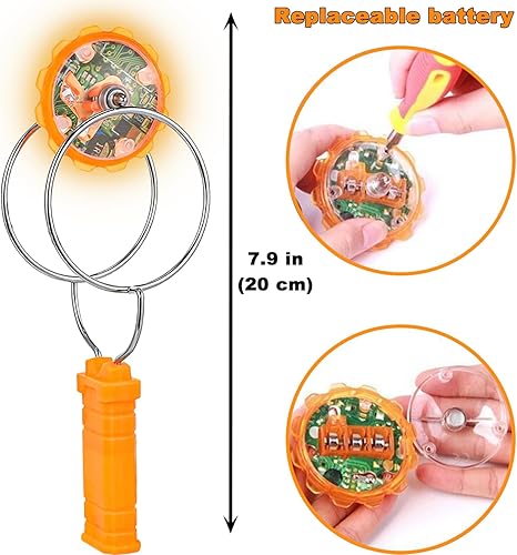 Miniatura 3 de Jishi 3 piezas de juguetes magnéticos con luz para niños, rellenos de calcetines para niños y adultos, regalos de fiesta brillante de Navidad,