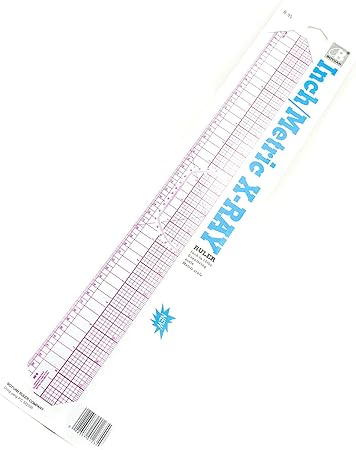 Amazon.com: Westcott Beveled Graph Ruler, English/Metric, 2 x 18 ...