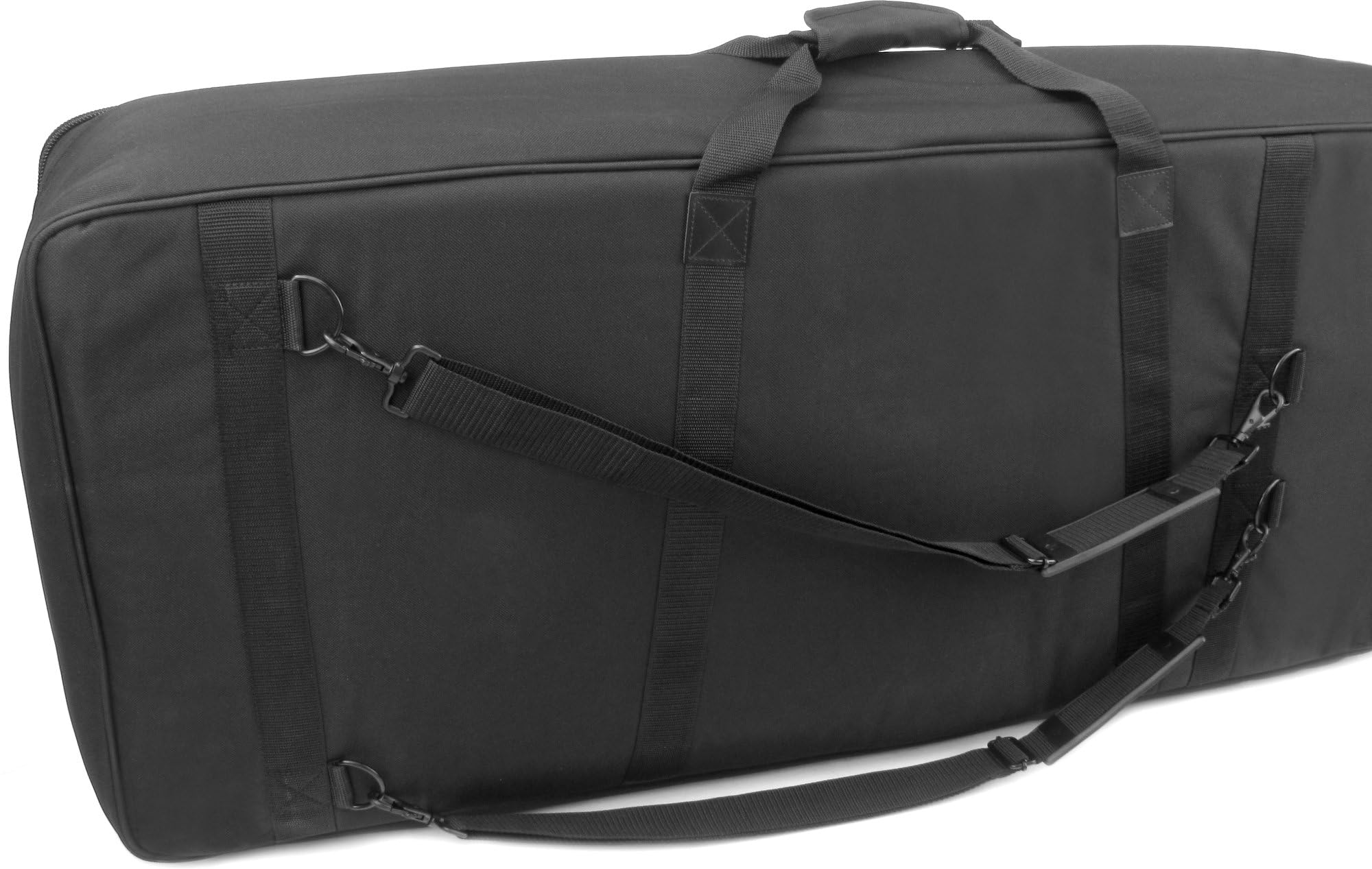 Classic Cantabile KT-D Keyboardtasche Größe D schwarz (Innenmaße 140 x 40 x 15cm, Schaumstoffpolsterung, Reiß- und Wasserfest, Rucksackgurte verstellbar)