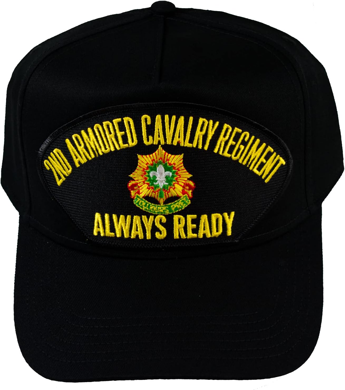 Hnp 2ND ACR Armored Cavalry Regiment Always Ready HAT - Black - Veteran Owned Business, One Size