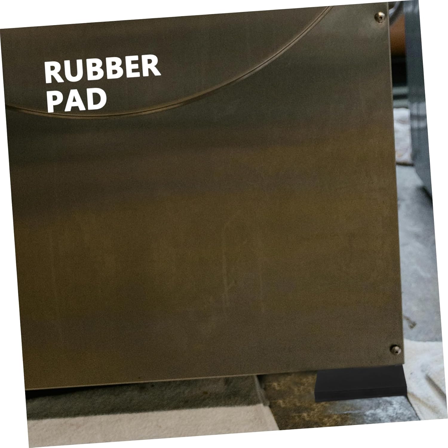 LIFKOME Heavy-Duty Rubber Isolator Pad for Industrial Machines Noise Reduction Shock Absorption - Design for Air Conditioners Generators and Washers