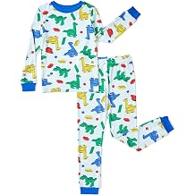 PATPAT Toddler & Kids Pajama Sets with Bamboo Viscose, Snug Fit Pjs for Girls, All-Season Comfort Sleepwear, Ages 2-12 Years