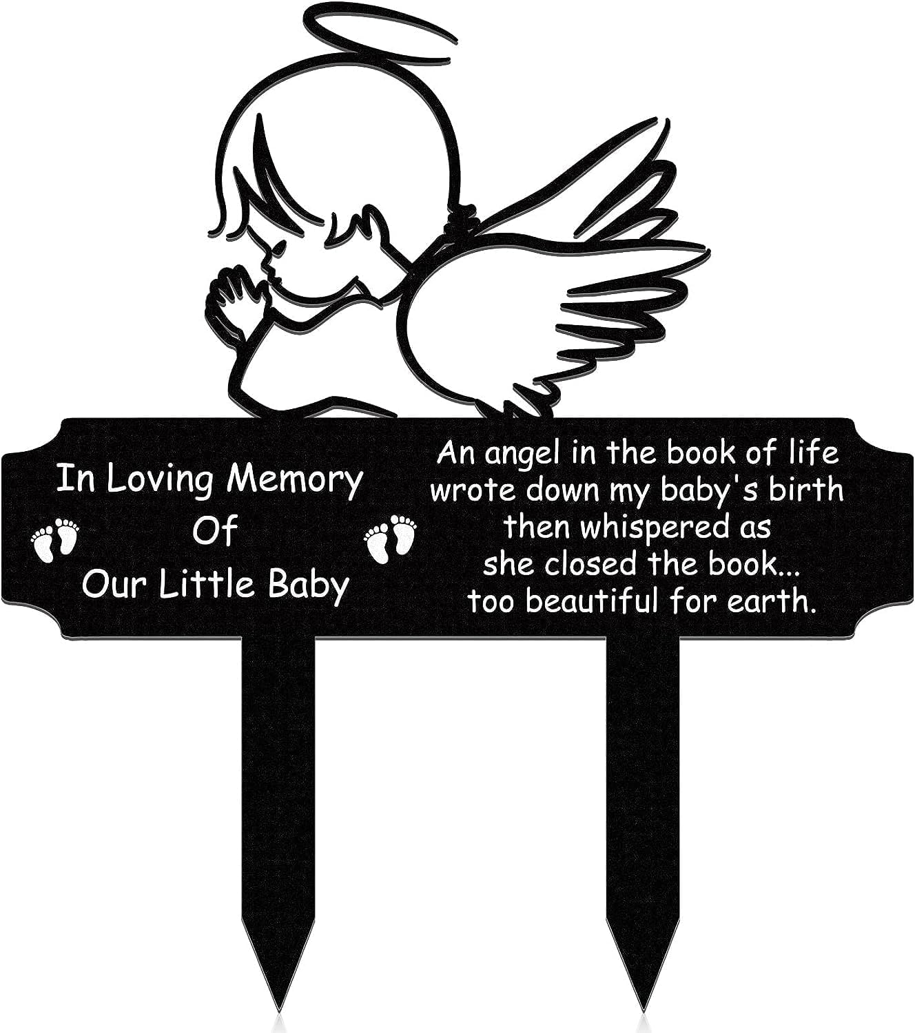 Memorial Stakes Grave Decorations for Cemetery Grave Plaque