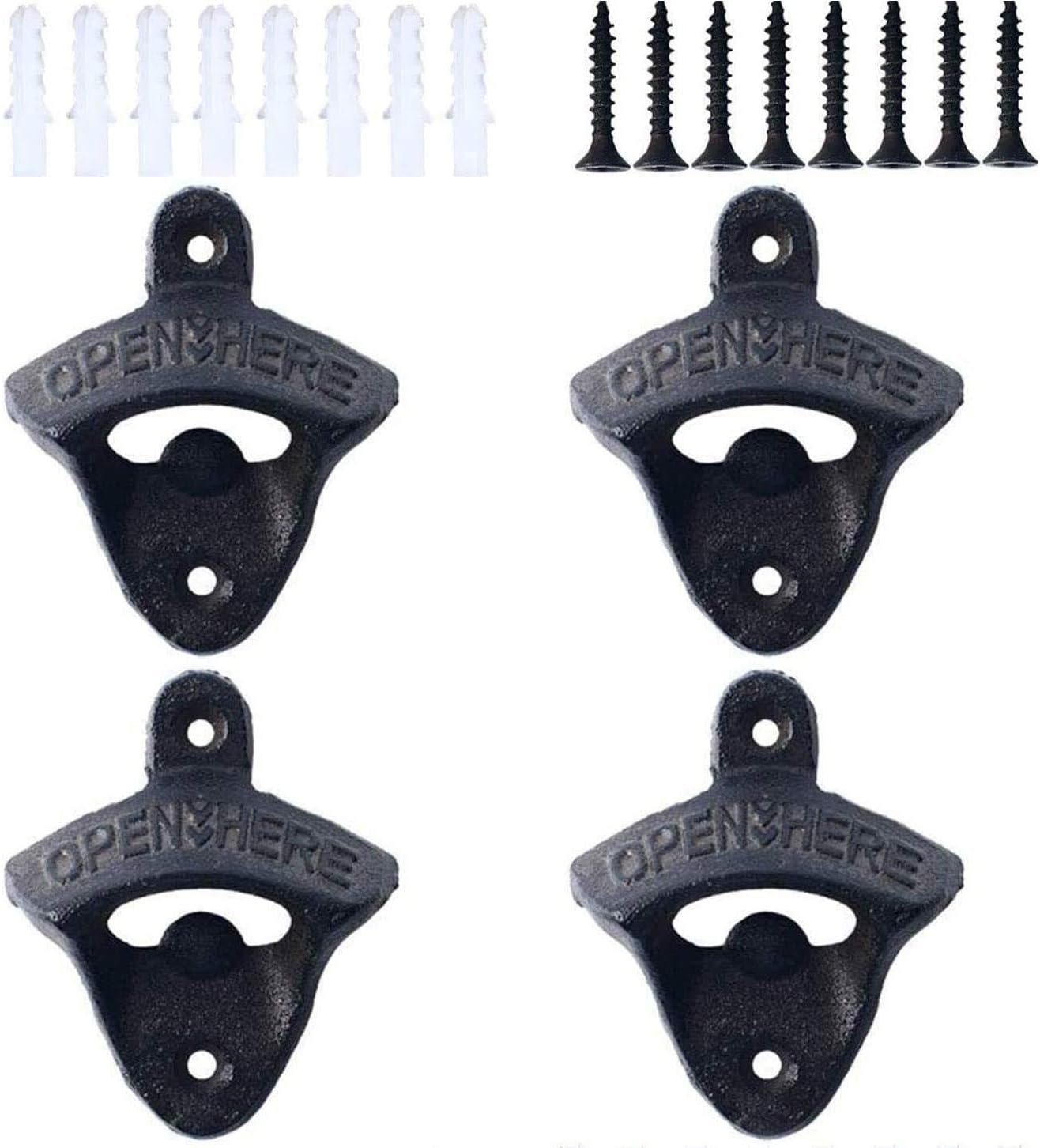 Wall Mounted Beer Bottle Opener, Cast Iron Bottle Opener Wall Mounted ...