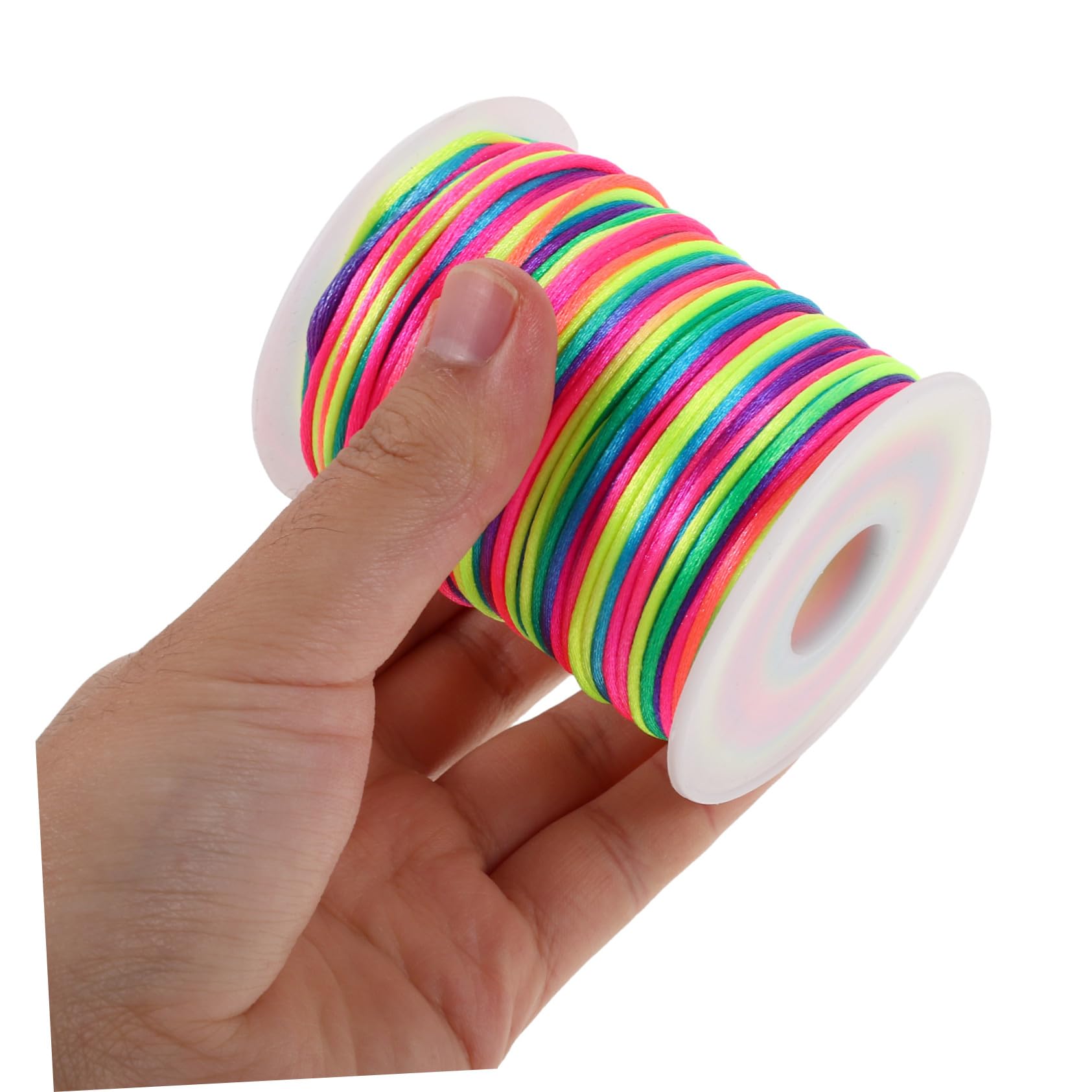 VILLCASE 4rotoli Filo Cerato Spago per Braccialetti in Poliestere Cordino Cerato per Lavori Artigianali DIY Collane e Macramè