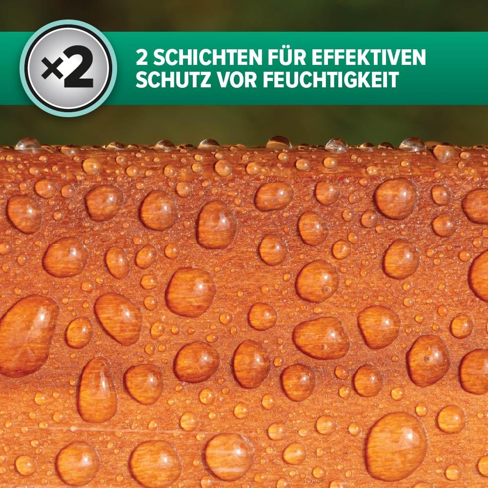 Roxil Holzlasur (5 L, Transparent) - Bis zu 10 Jahre Witterungsschutz und Hydrophobierung für Weichholz und gealtetes Hartholz - Geeignet für Holzmöbel, Gartenmöbel