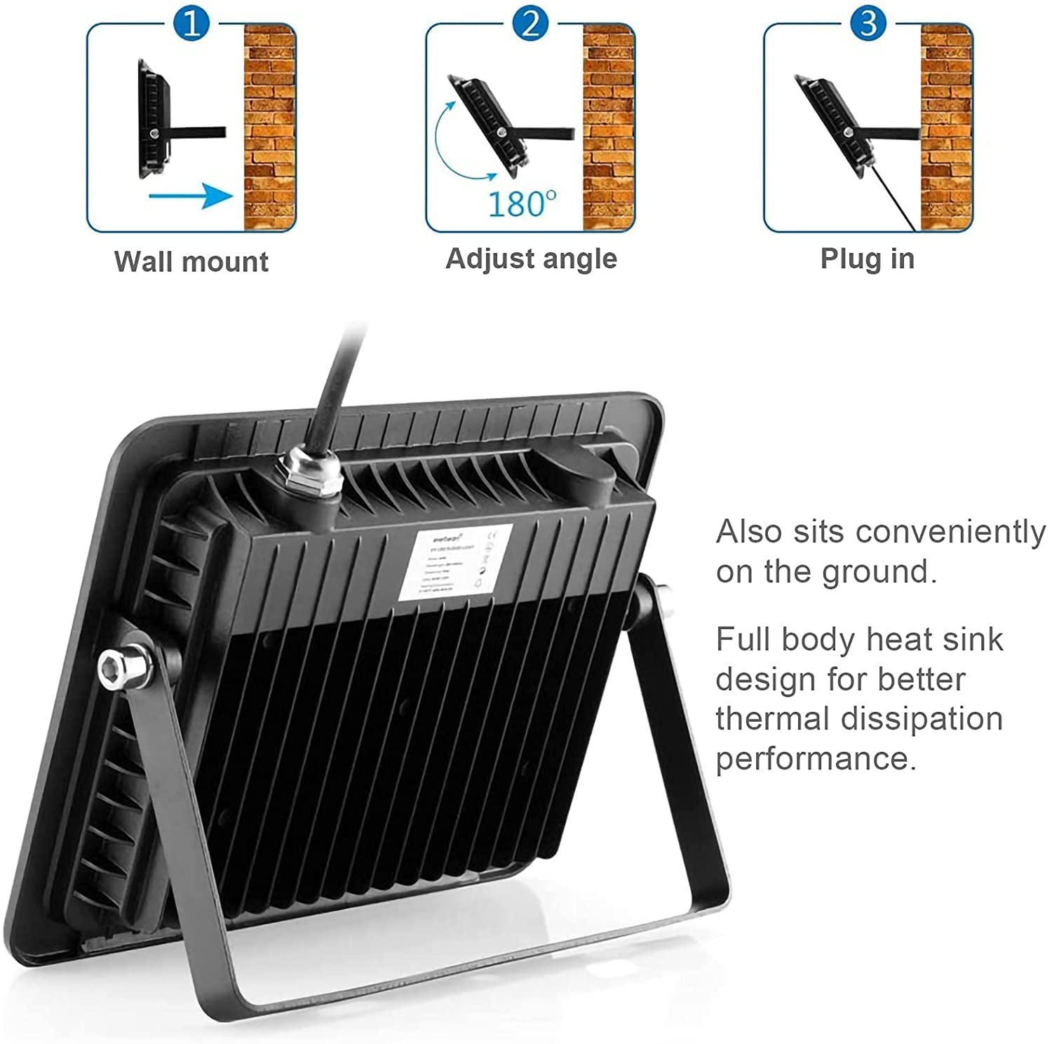 Glostars 100W LED UV Schwarzlicht Strahler, Schwarzlichtlampe, IP66 Wasserdicht, 395-400nm UV Partylicht mit Schalter für Bar, Partyzubehör, Schwarzlicht Deko, Bühnenbeleuchtung (1 Packung Glostars 100W LED UV Schwarzlicht Strahler, Schwarzlichtlampe, IP66 Wasserdicht, 395-400nm UV Partylicht mit Schalter für Bar, Partyzubehör, Schwarzlicht Deko, Bühnenbeleuchtung (1 Packung
