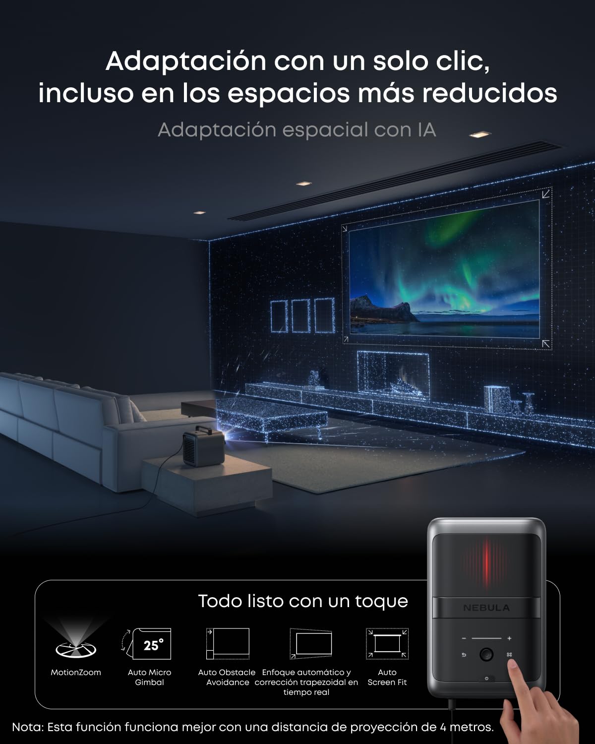 NEBULA X1 Triple Laser 4K Projector Bundle with Wireless Satellite