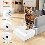 Cat Litter Box Step, Cat Litter Box Ramp Mat with Filter Function for Self-Cleaning Boxes, Easy to Clean, Pet Pedal Step Stool Ideal for Kitten & Elderly Cats (White)