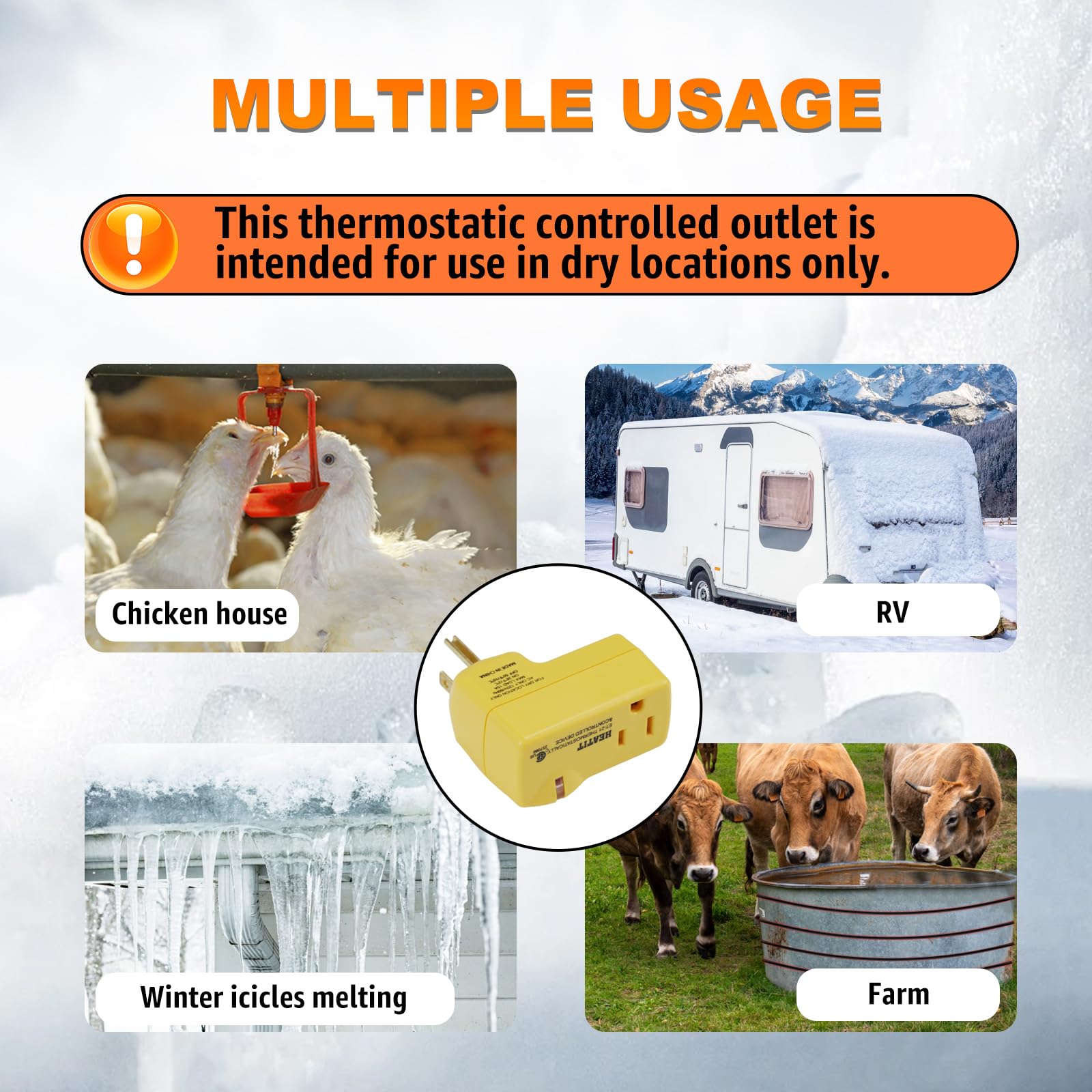 Freeze Protection Thermostat Outlet - HEATIT ET-21 -5