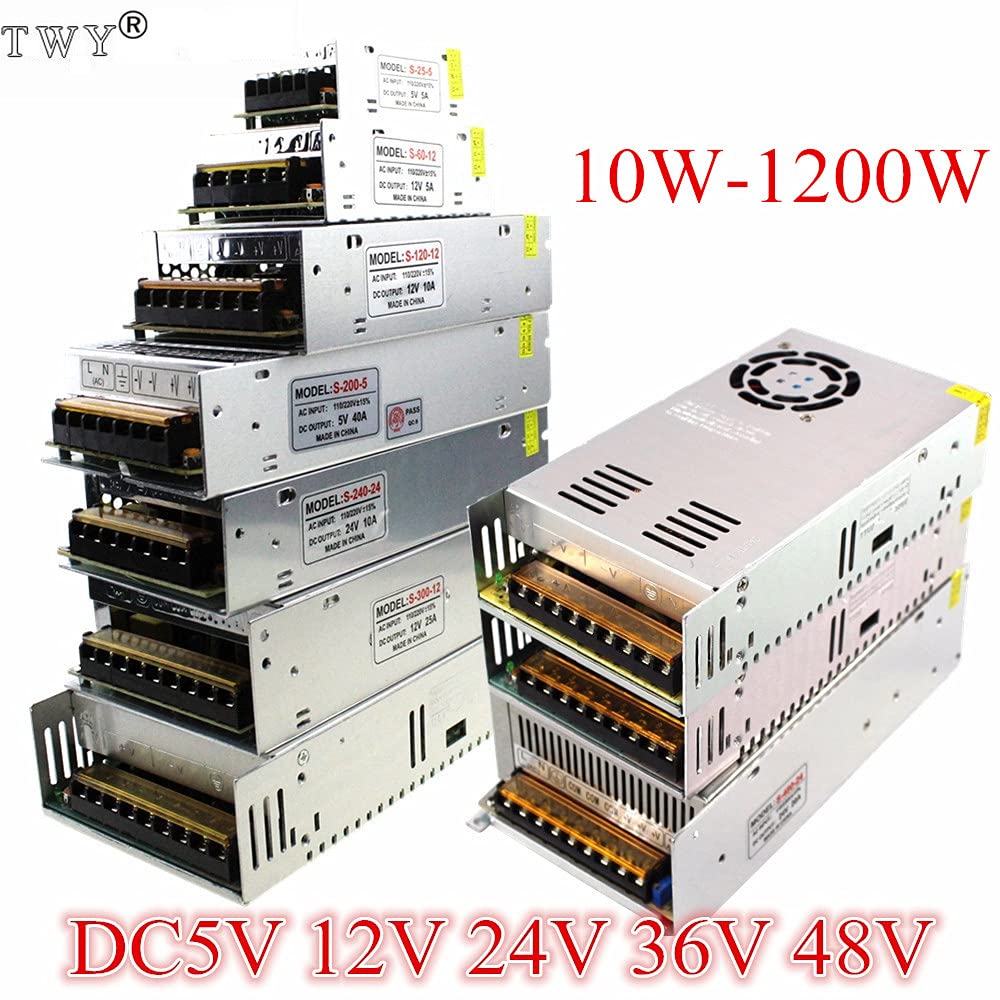 36V Cambio de alimentación de alimentación Transformador de luz AC 110V 220V a DC 5V 12V 24V 48V Fuente de Fuente de alimentación DAPTER Adj para LA TIR DE LED CCTV